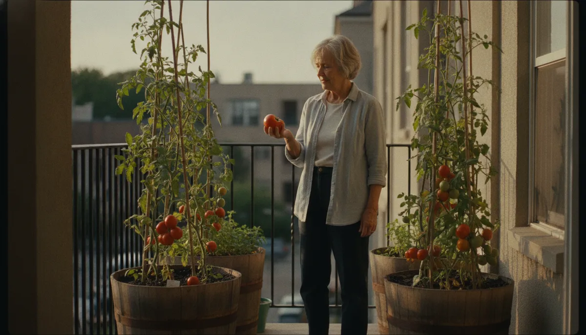 The First Tomatoes at the New Place - featured